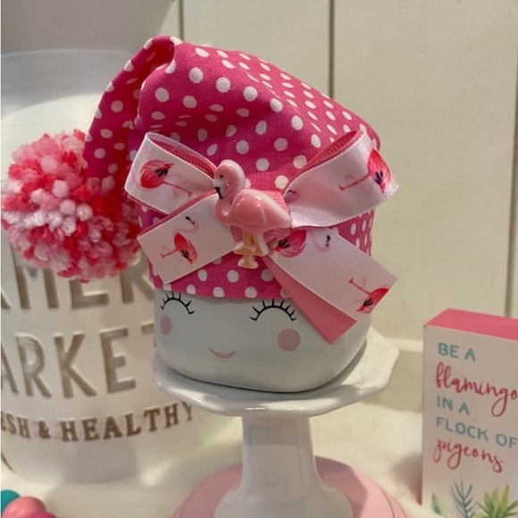 🦩Flamingo Marshmallow Mug Hat, Tier Tray Decor, Rae Dunn inspired - Picture 4 of 4